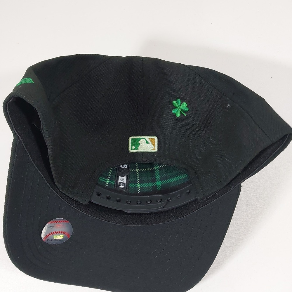New Era 9SEVENTY New York Yankees Stretch-Snap Baseball Cap Green Logo - Picture 3 of 6